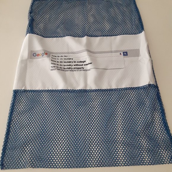 Google How To Do Laundry Bag  - Large mesh drawstring - Picture 2 of 5